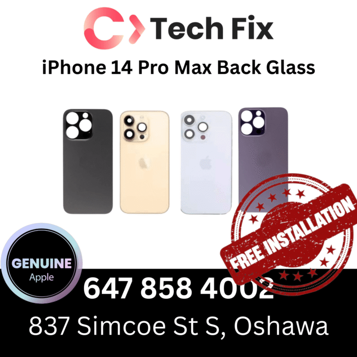 Apple iPhone 14 Pro Max Replacement Back Glass Parts