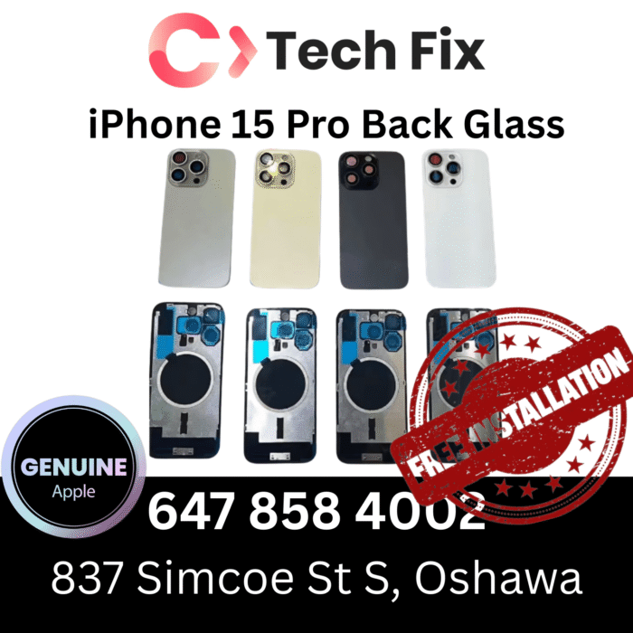 Apple iPhone 15 Pro Replacement Back Glass Parts