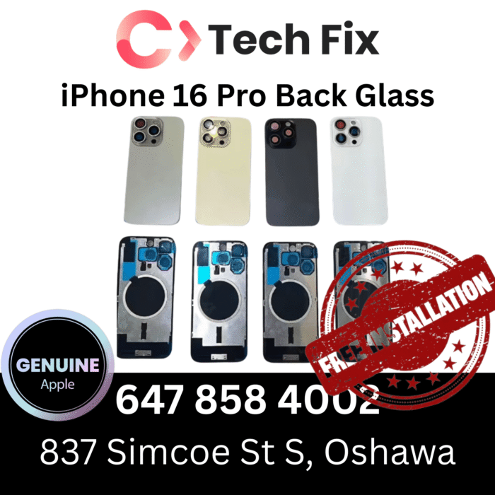 Apple iPhone 16 Pro Replacement Back Glass Parts